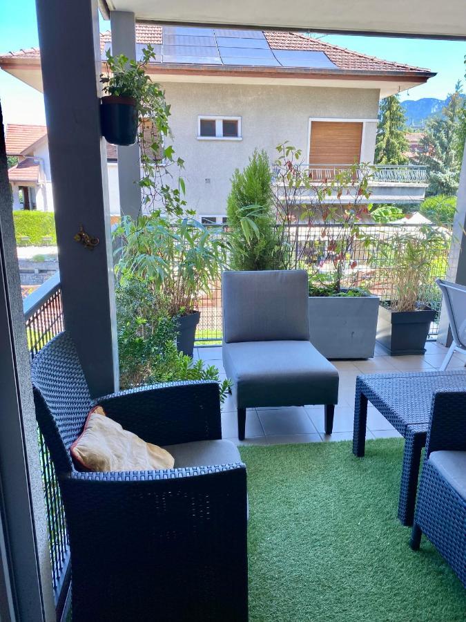 Appart Cosy Proche Du Lac Avec Terrasse Annecy Bagian luar foto